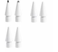 6 punte di ricambio per Apple Pencil/Apple Pencil 2 / Apple Pencil Pro - Punte sottili in metallo, punta Apple Pencil Pro e Apple Pencil Tips per controllo preciso (bianco)