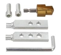 6 punte esagonali da 35 mm e valvola ad angolo per rubinetto estrattore di fili rotti per la manutenzione idraulica, strumento progettato per rimuovere tubi e viti rotti in applicazioni da 20 mm e 25