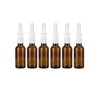 6 PZ 10ml/0.34oz Ambra Vuota Nasale Spray Bottiglie Ricaricabili Fine Nebbia Spruzzatore Contenitori di Viaggio Fiale Cosmetic Storage Container Bottigl