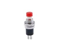 6 PZ 7mm Thread 2 Pin Mini Mini Pulsante Minomario Interruttore Normalmente chiuso-aperto Premere il reset Switch momentary,red,Press off-NC