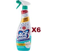 6 PZ ACE SPRAY BAGNO CON CANDEGGINA FIORI D'ARANCIO E LIMONE 600ML
