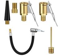 6 Pz Adattatore Valvola Presta Bici,per Bosch EasyPump | Adattatore Pompa Bicicletta, 8mm Leva per Valvola per Auto Pneumatici Palloncini e Cuscini d'Aria Mandrino ad Aria in Ottone
