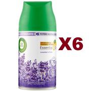 6 PZ AIR WICH FRESHMATIC RICARICA VANIGLIA E THE' BIANCO DEODORANTE SPRAY 250ML