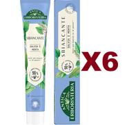 6 PZ ANTICA ERBORISTERIA DENTIFRICIO SBIANCANTE SALVIA E MENTA 75ML