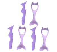 6 Pz Applicatore Di Mascara in Silicone Guardia Mascara Aiuti Per Il Disegno Del Mascara Strumenti Per Il Trucco Degli Occhi in Silicone Mancare Gel Di Silice Righello Viola Ciglio