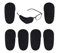 6 Pz Benda Sull'Occhio, Nera Patch Occhio per Occhiali Riutilizzabile Benda Sull'Occhio Pigro per Bende Mediche per Trattare l'Occhio Pigro Ambliopia Strabismo per Bambini Adulti (Grande)