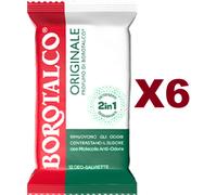 6 PZ BOROTALCO SALVIETTE PROFUMO DI FIORI ROSA 12 DEO-SALVIETTE ANTI ODORE