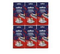 6 PZ CAFFE' LAVAZZA N.7 CREMA E GUSTO MACINATO 250 GR ESPRESSO CLASSICO PER MOKA