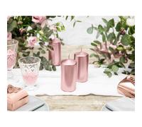 6 PZ Candela Moccolo ROSA ANTICO 12x6 cm 0RU8