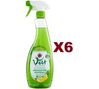 6 PZ CHANTECLAIR VERT ECODETERGENTE SGRASSATORE UNIVERSALE LIMONE BASILICO 600ML