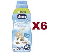 6 PZ CHICCO SENSITIVE AMMORBIDENTE CONCENTRATO SWEET TALCUM 30 LAV 750ML