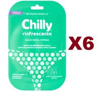 6 PZ CHILLY RINFRESCANTE MASCHERA INTIMA IDEALE DOPO UNA GIORNATA INTENSA SPORT