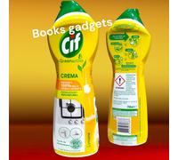 6 pz Cif Crema con Microcristalli Rimuove 100% dello sporco dai Fornelli 750ml