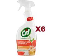 6 PZ CIF SPRAY SGRASSATORE UNIVERSALE ACETO&BICARBONATO GRASSO OSTINATO 650ML