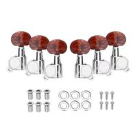 6 pz Corda di Chitarra Pioli Sintonizzatore Semi-Chiuso/Tutto Chiuso Corda di Chitarra D'oro Pulsante Sintonizzatore Teste di Macchine Accessori for chitarra(C)