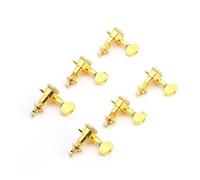 6 Pz Corde Di Chitarra Peg Bloccaggio Accordatori Sostituzione 6R Piroli Inline Chiavi Meccaniche Sintonizzatori Piroli Per Accordatura Per Chitarra (Color : Gold)
