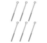 6 Pz Dadi A Occhiello Oscillanti Con Spalla Filettatura Semi Completa M8x120mm