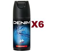6 PZ DENIM ORIGINAL DEODORANTE SPRAY 150ML DEO BODY 24H