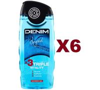 6 PZ DENIM ORIGINAL SHOWER GEL 250ML DOCCIA SCHIUMA