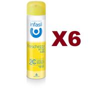 6 PZ DEODORANTE INFASIL FRESCHEZZA ATTIVA SPRAY 150ML DEO