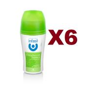 6 PZ DEODORANTE INFASIL FRESCHEZZA DINAMICA ROLL ON 50ML CON ANTIBATTERICO