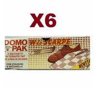 6 PZ DOMOPAK W LE SCARPE 3 SACCHETTI CUSTODIE PER 3 PAIA DI SCARPE ANTIGRAFFIO