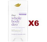 6 PZ DOVE DEO STICK CORPO DEODORANTE LAVANDA E CAMOMILLA 75ML LAVENDER