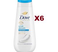 6 PZ DOVE DOCCIASCHIUMA SCRUB DELICATO MINERALI ESFOLIANTI 225ML