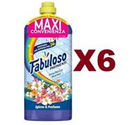 6 PZ FABULOSO DETERGENTE PAVIMENTI FRESCHEZZA MARINA MAXI FORMATO 1250ML IGIENE