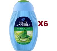 6 PZ FELCE AZZURRA DOCCIA GEL RINFRESCANTE MENTA E LIME 250ML