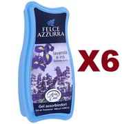 6 PZ FELCE AZZURRA GEL ASSORBIODORI LAVANDA E IRIS 140GR DEODORANTE