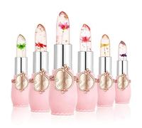 6 Pz Fiore Gelatina Rossetto Set Cambiamento Di Temperatura Lunga Durata Idratante Temperatura Cambiamento Colore Balsami Per Labbra Idratante Lip Stick (Colore assortito)