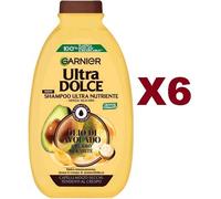 6 PZ GARNIER ULTRA DOLCE SHAMPOO OLIO DI AVOCADO & KARITE' 250ML CAPELLI RICCI