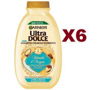 6 PZ GARNIER ULTRA DOLCE SHAMPOO RITUALE D'ARGAN 250ML CAPELLI MOLTO SECCHI
