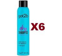6 PZ GOT2B SHAMPOO SECCO EXTRA VOLUME DRY SHAMPOO 200ML DETERGE E RINFRESCA