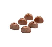 6 Pz Grande Forma A Semicerchio Chitarra Tuning Pioli Cap Accordatori Testa Della Macchina Di Ricambio Chitarra Elettrica Bottoni Manopole parti di chitarra(Brown)