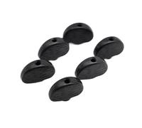 6 Pz Grande Forma A Semicerchio Chitarra Tuning Pioli Cap Accordatori Testa Della Macchina Di Ricambio Chitarra Elettrica Bottoni Manopole parti di chitarra(Black)