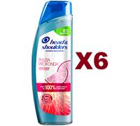 6 PZ HEAD & SHOULDERS PULIZIA PROFONDA AZIONE DELICATA SHAMPOO ANTIFORFORA 250ML