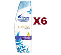 6 PZ HEAD & SHOULDERS SUPREME RIPARA SHAMPOO ANTIFORFORA 225ML ARGAN & AVOCADO