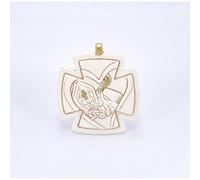 6 PZ Icona CROCE resina SANTA CRESIMA 6x6 cm BOMBONIERA 158X