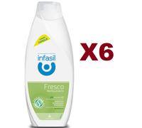 6 PZ INFASIL BAGNODOCCIA FRESCO RIVITALIZZANTE 500 ML PH 5.5 BAGNO SCHIUMA