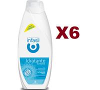 6 PZ INFASIL BAGNODOCCIA IDRATANTE NUTRIENTE 500 ML PH 5.5 BAGNO SCHIUMA