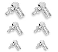 6 Pz L Shape Ball Joint Rod, CS13-M8 | CS10-M6 | CS13-M5 Ball Head Tie Rod, Ball Joint Tie Rod End Kit, Ball So.cket, Metal Screw Link Rod, Collegamento angolare per l'estremità ammortizzatore