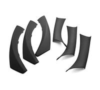 6 Pz LHD Accessori Auto Stile Carbonio Porta Interna Maniglia Tirare Copertura Trim Per BMW Serie 3 E90 E91 E92 316 318 320 325 328i(Black)