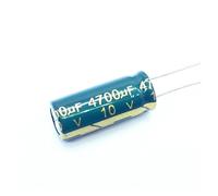 6 pz/lotto 10 v 4700 UF bassa ESR/impedenza ad alta frequenza condensatore elettrolitico in alluminio dimensione 10X25 10 v 4700 UF 20%
