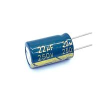 6 Pz/lotto ad alta frequenza a bassa impedenza 250V 22Uf condensatore elettrolitico in alluminio dimensione 10 * 17 22Uf 20%