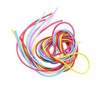 6 pz lungo dritto alto elastico elastico per capelli corda per capelli 100 cm