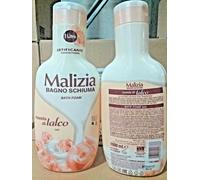 6 pz Malizia Bagnoschiuma Nuvola di Talco 1Lt Bagno Schiuma Bath Foam