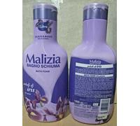 6 pz Malizia Bagnoschiuma Petali di Iris 1Lt Bagno Schiuma Bath Foam