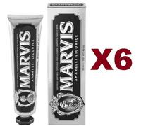 6 PZ MARVIS AMARELLI LICORICE DENTIFRICIO 85ML LIQUIRIZIA MENTA
